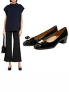 Vara Bow Patent Pumps Black - SALVATORE FERRAGAMO - BALAAN 2