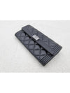 Boy Silver Long Flap Caviar Long Wallet Black - CHANEL - BALAAN.