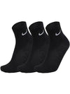 Everyday Lightweight Socks 3 Pack Black - NIKE - BALAAN 3