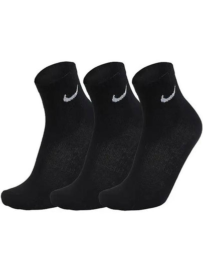 Everyday Lightweight Socks 3 Pack Black - NIKE - BALAAN 2