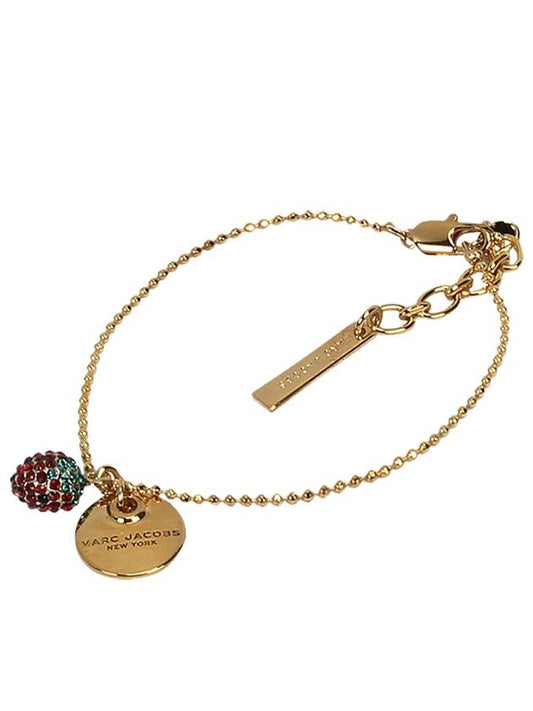 strawberry charm decoration chain bracelet M0009089 710 GOLD MJA322 - MARC JACOBS - BALAAN 1