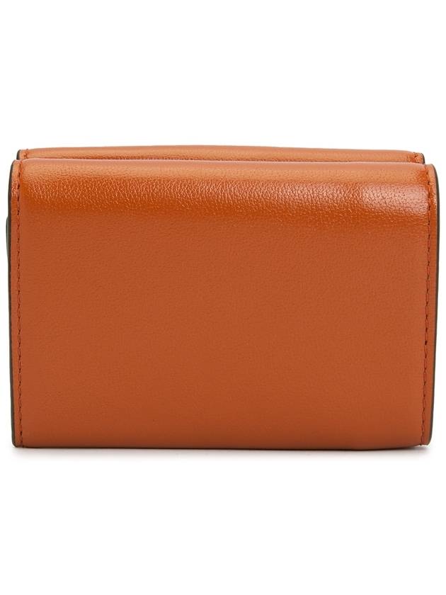 Logo Leather Half Wallet Brown - MARNI - BALAAN 3