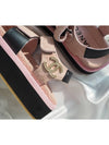 CC Logo Gold Velcro Suede Strap Sandals Pink Black G38062 - CHANEL - BALAAN 3