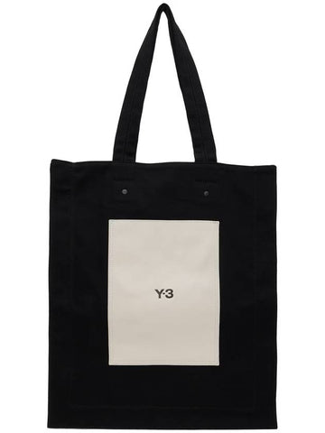 Men's Logo Lux LUX Tote Bag Black - Y-3 - BALAAN 1