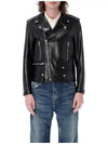 Classic motorcycle lambskin jacket 24P484284Y5YA21000 - SAINT LAURENT - BALAAN 1