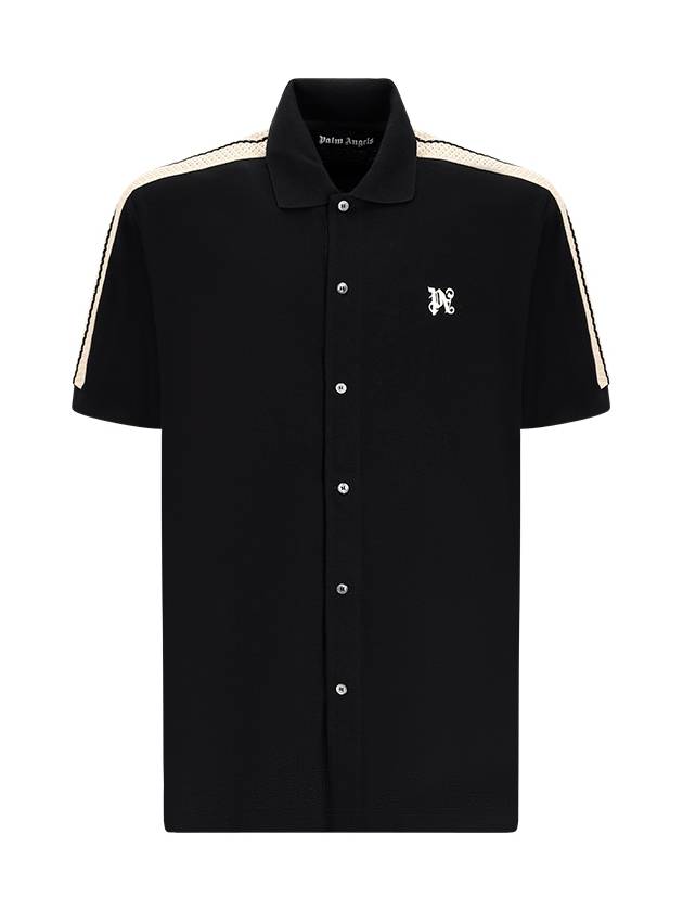 Polo T-shirt PMBD069 R24FAB0011003 BLACK - PALM ANGELS - BALAAN 2