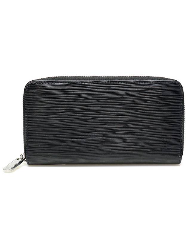 M60072 Black Epi Leather Silver Zippy Wallet Long - LOUIS VUITTON - BALAAN 1