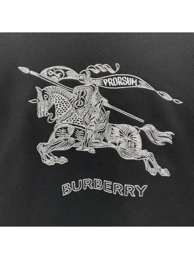 Embroidered EKD Logo Sweatshirt Black - BURBERRY - BALAAN 4