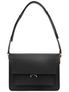 Trunk Medium Calfskin Shoulder Bag Black - MARNI - BALAAN 6