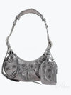 Metallic Le Cagol XS Lambskin Shoulder Bag Silver - BALENCIAGA - BALAAN 2