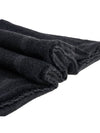 Monogram Wool Cashmere Scarf Black - TOTEME - BALAAN 6