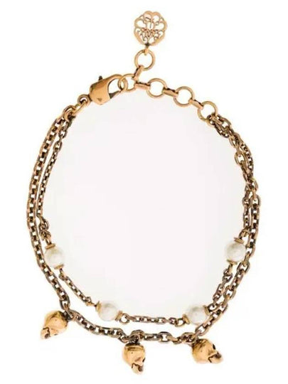 Pearl School Chain Bracelet Gold - ALEXANDER MCQUEEN - BALAAN 2