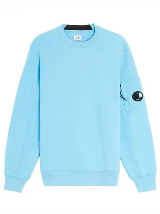 Diagonal Raised Fleece Sweatshirt Sky Blue - CP COMPANY - BALAAN 2