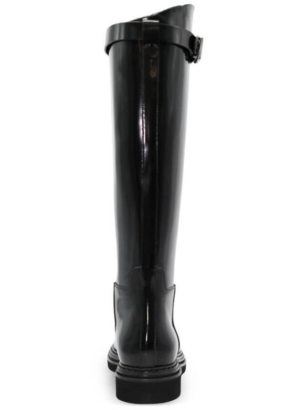 Logo Plaque Long Boots Black - DOLCE&GABBANA - BALAAN 3