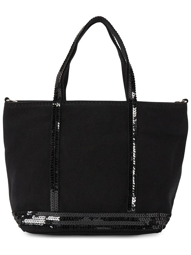 Cabas XS AJ 2way Canvas Tote Bag Black - VANESSA BRUNO - BALAAN 5