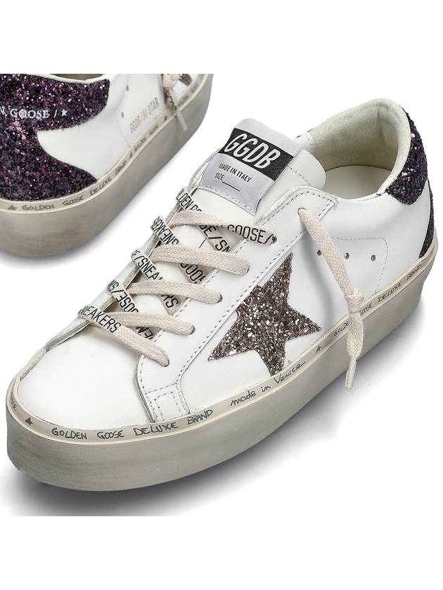 Hi Star Glitter Tab Low Top Sneakers White - GOLDEN GOOSE - BALAAN 2