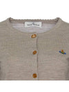 Bea Cropped Cardigan Stone - VIVIENNE WESTWOOD - BALAAN 4