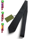 GG Diane slim silk tie black 408865 - GUCCI - BALAAN 2