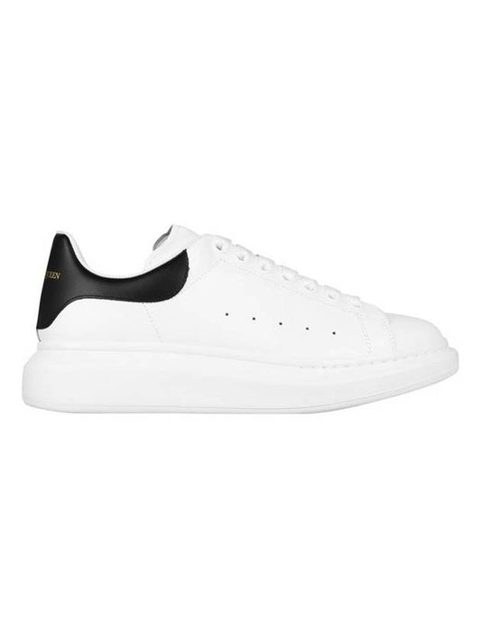 Oversized Leather Tab Low Top Sneakers White - ALEXANDER MCQUEEN - BALAAN 1
