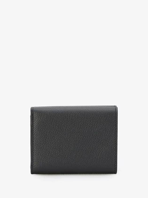 Anagram Pebble Grain Calfskin Half Wallet Black - LOEWE - BALAAN 4