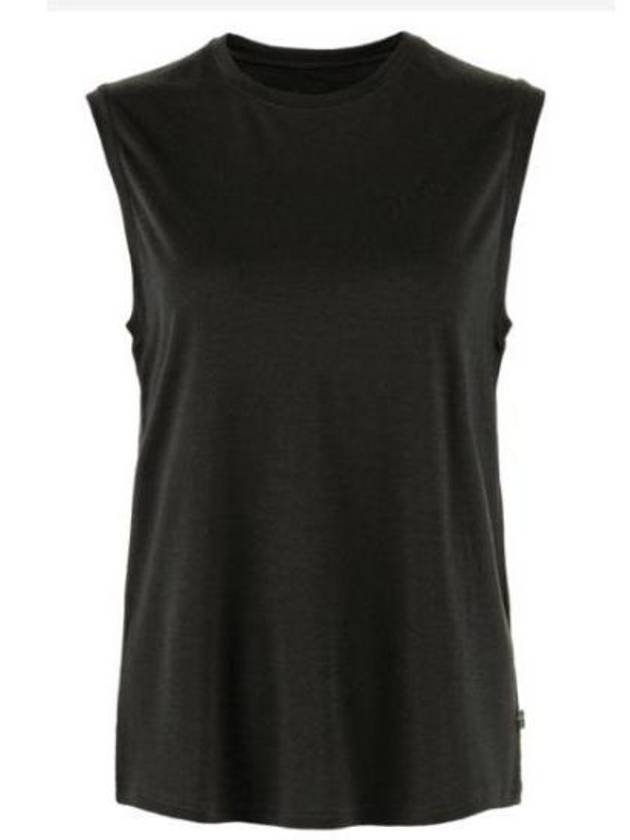 Women's Abisko Wool Tank Top Black - FJALL RAVEN - BALAAN 2