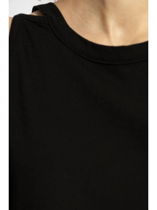 Yohji Yamamoto Top With Shoulder Cutouts, Women's, Black - YOHJI YAMAMOTO - BALAAN 5