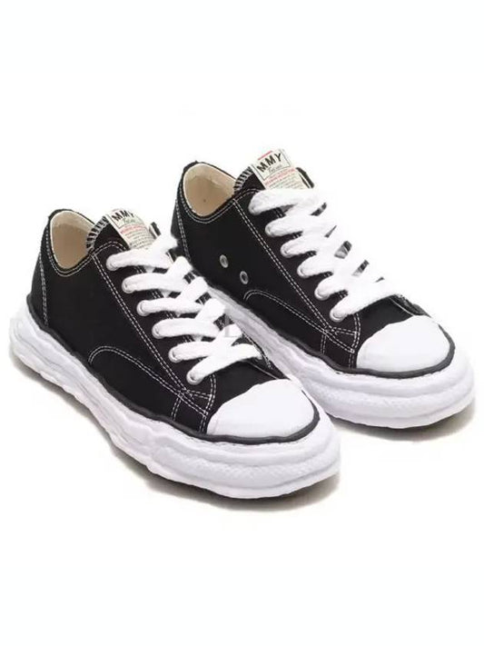 A11FW702 Black Peterson OG Sole Canvas Low Top Sneakers - MIHARA YASUHIRO - BALAAN 1