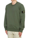 Wappen Patch Garment Dyed Sweatshirt Musk Green - STONE ISLAND - BALAAN 3