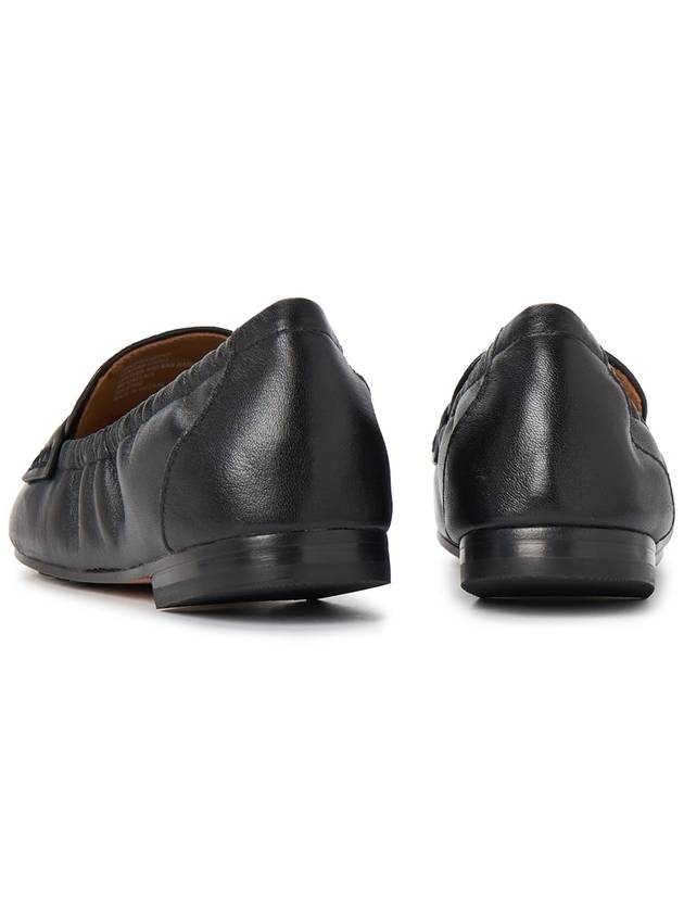 Ballet Double T Napa Leather Loafers Black - TORY BURCH - BALAAN 7