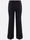 Horsebit Metal Detail Straight Pants Black - GUCCI - BALAAN 3