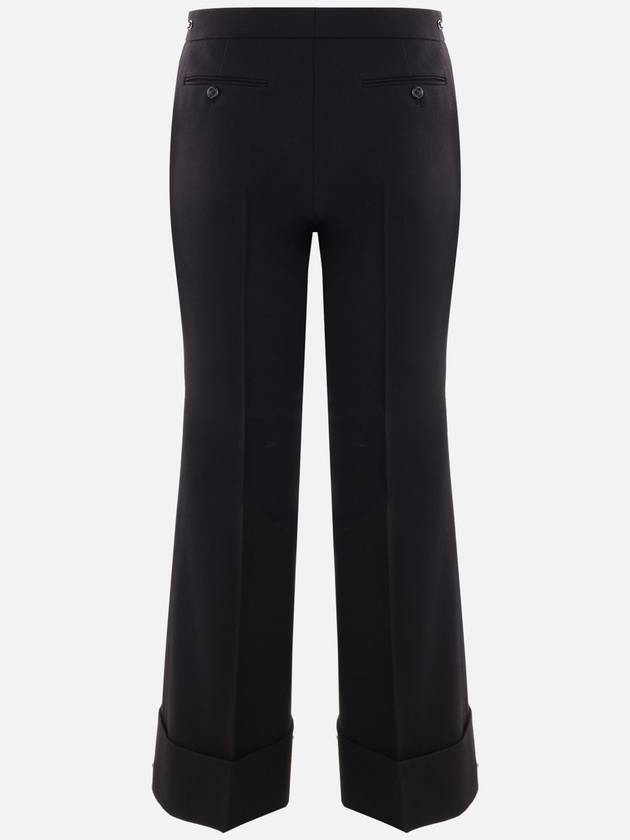 Horsebit Metal Detail Straight Pants Black - GUCCI - BALAAN 3