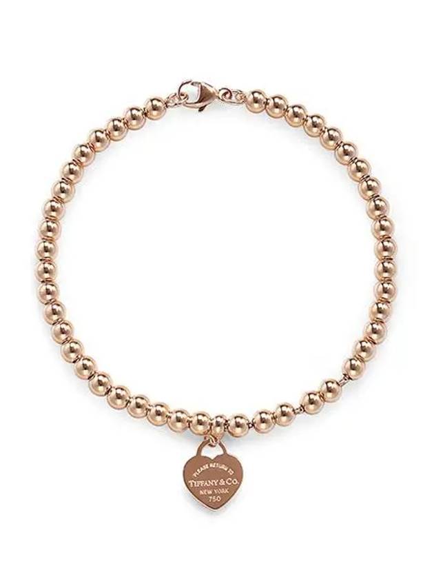 Return To Tiffany Heart Tag Bead Bracelet Rose Gold - TIFFANY & CO. - BALAAN 3