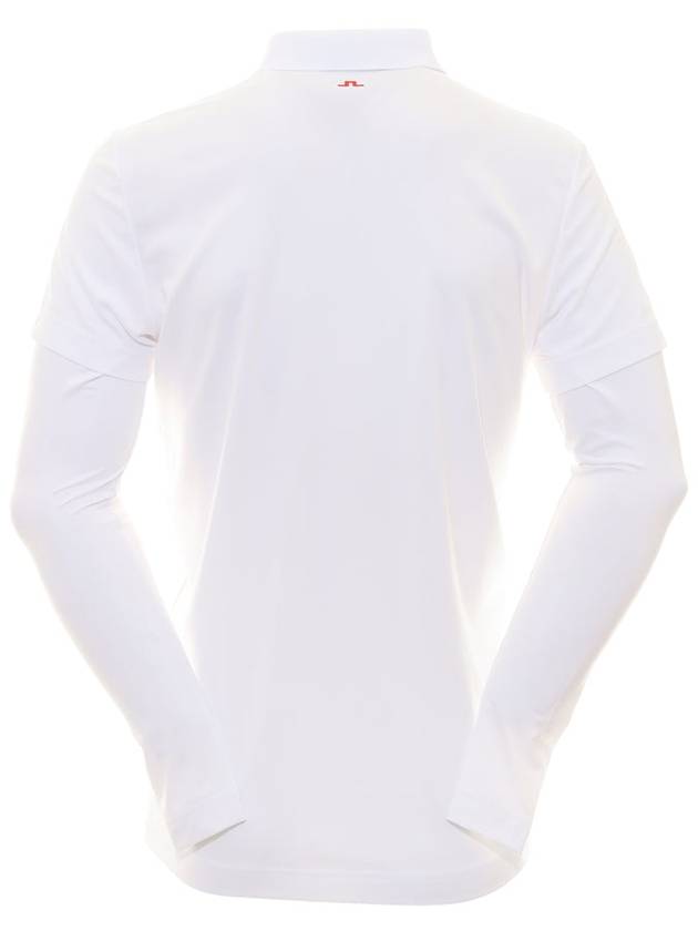 Liam Regular Fit Long Sleeve Polo Shirt White - J.LINDEBERG - BALAAN 3