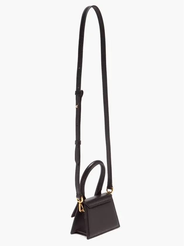 Jacquemus CHIQUITO mini leather bag gold logo bag - JACQUEMUS - BALAAN 4