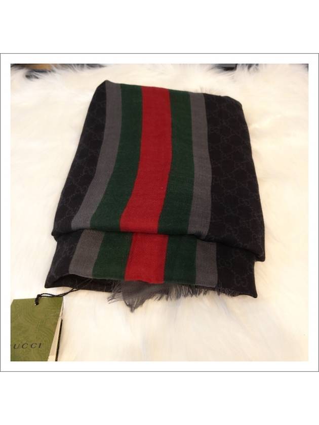 23 ss GG Web Stripe Scarf 721539 4GAE3 1061 B0110809949 - GUCCI - BALAAN.