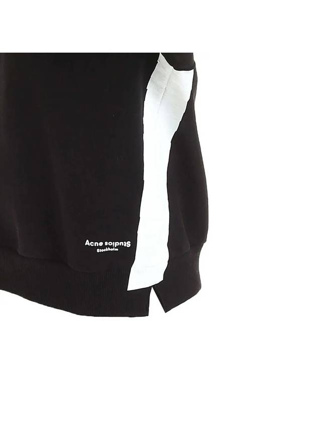 Contrast Tape Hoodie Black - ACNE STUDIOS - BALAAN 5