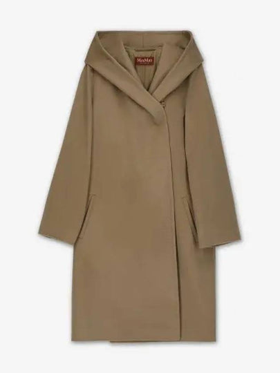 New Mang Hooded Wool Single Coat Camel - MAX MARA - BALAAN 2