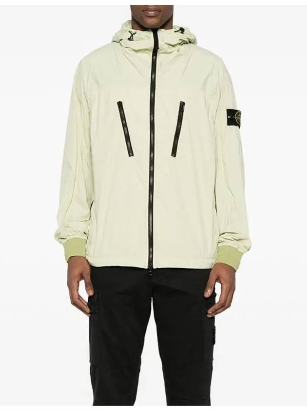 Skin Touch Nylon TC Hooded Jacket Green - STONE ISLAND - BALAAN 5