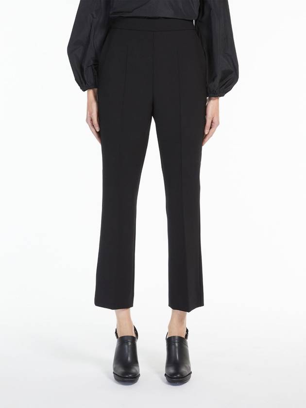 Nepeta Virgin Wool Straight Pants Black - MAX MARA - BALAAN 3