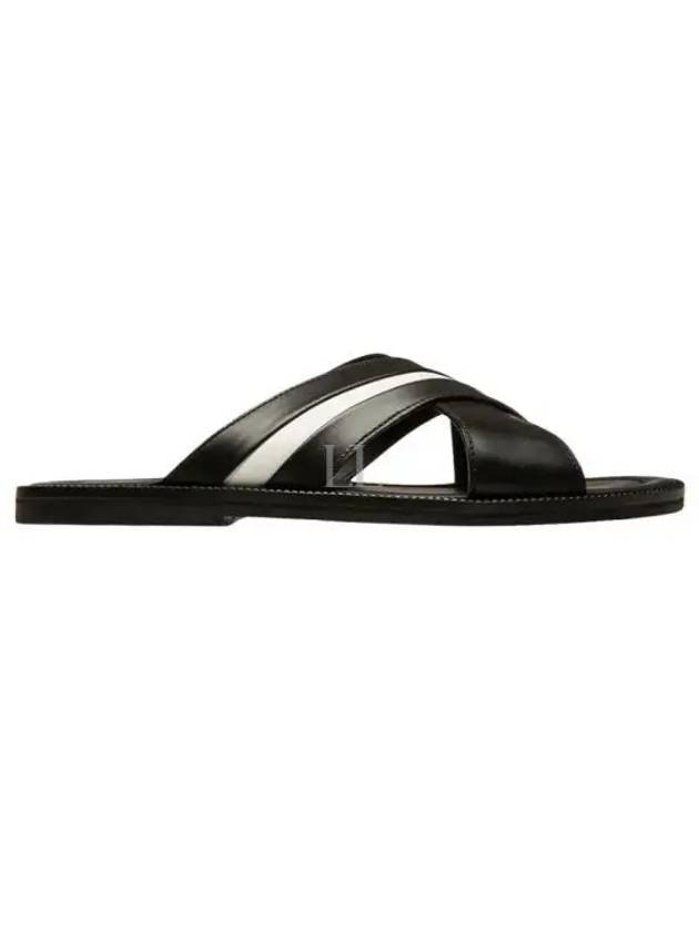 Jabir Stripe Detail Slippers 60266724044 F000 Black - BALLY - BALAAN 2