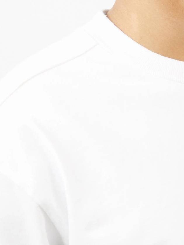 Waffen Patch Garment Dyed Heavy Cotton Sweatshirt White - STONE ISLAND - BALAAN 6