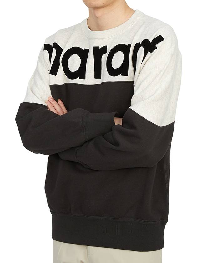 Howley Two Tone Logo Sweatshirt Faded Black - ISABEL MARANT - BALAAN 6