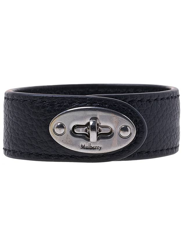 Bayswater Leather Bracelet Black - MULBERRY - BALAAN 1