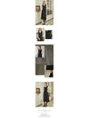 Women's Sonorous Denim Long Dress Dark Denim - MICANE - BALAAN 3