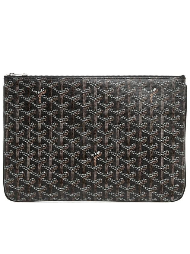 Unisex Clutch Sena MM Black Silver Senna - GOYARD - BALAAN 1