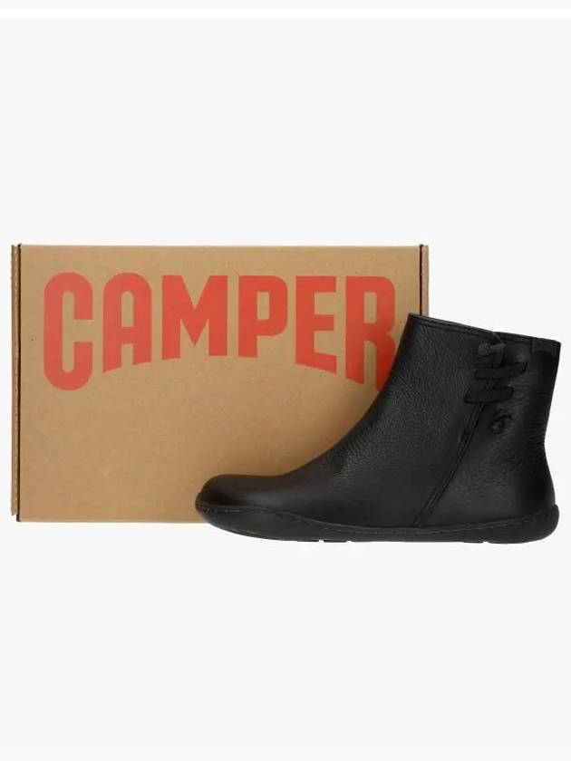 Peu Leather Ankle Middle Boots Black - CAMPER - BALAAN 4