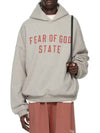 Logo Fleece Hoodie Dark Heather - FEAR OF GOD ESSENTIALS - BALAAN 4