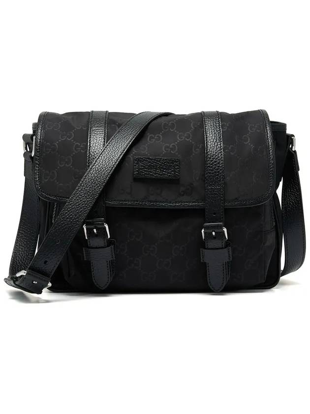 GG Microsima Nylon Messenger Bag Black - GUCCI - BALAAN 6