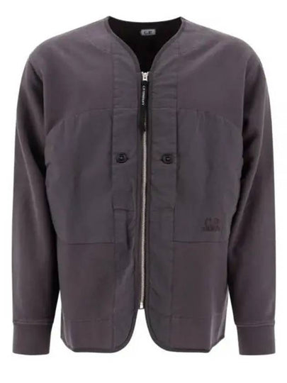 Diagonal Fleece Zip-Up Jacket Boulevard Violet - CP COMPANY - BALAAN 2