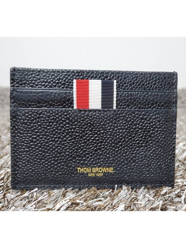 Pebble leather card wallet - THOM BROWNE - BALAAN 1